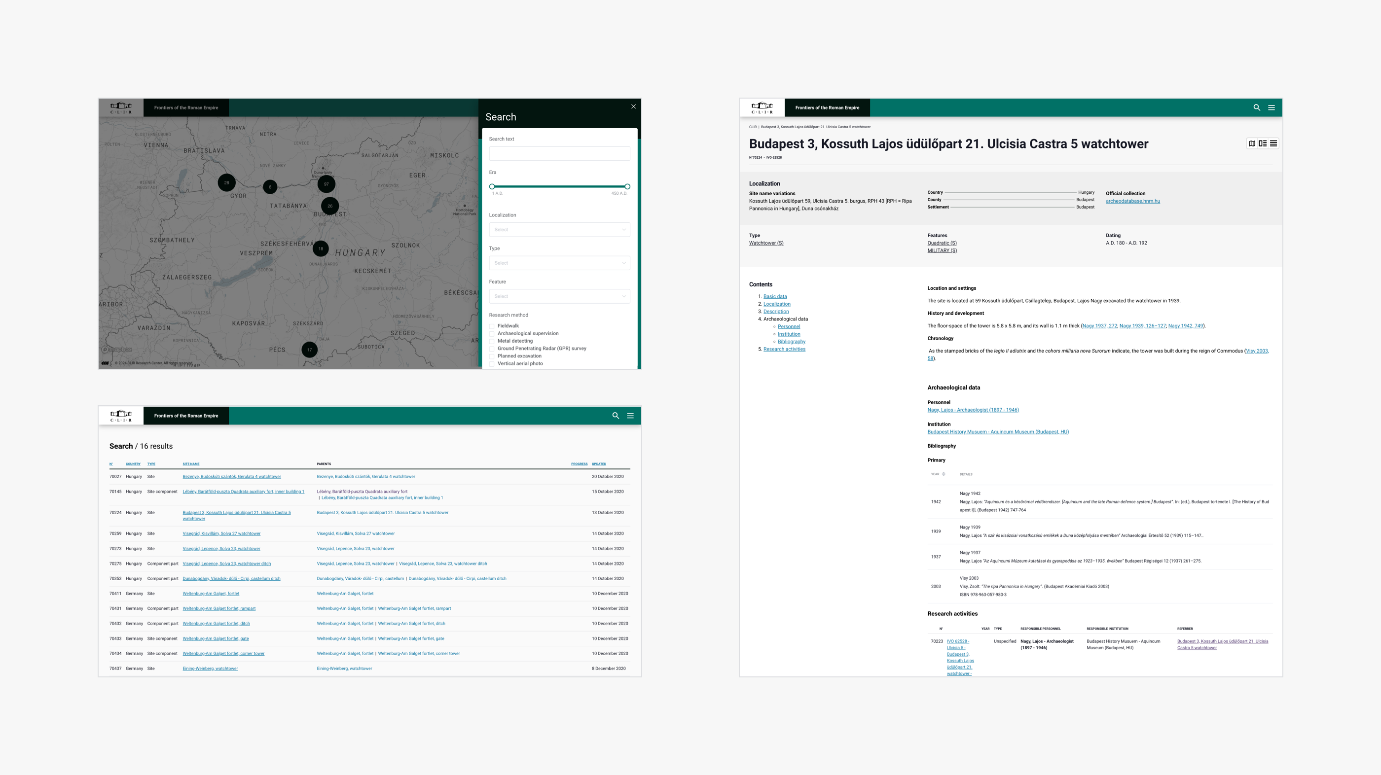 site screens