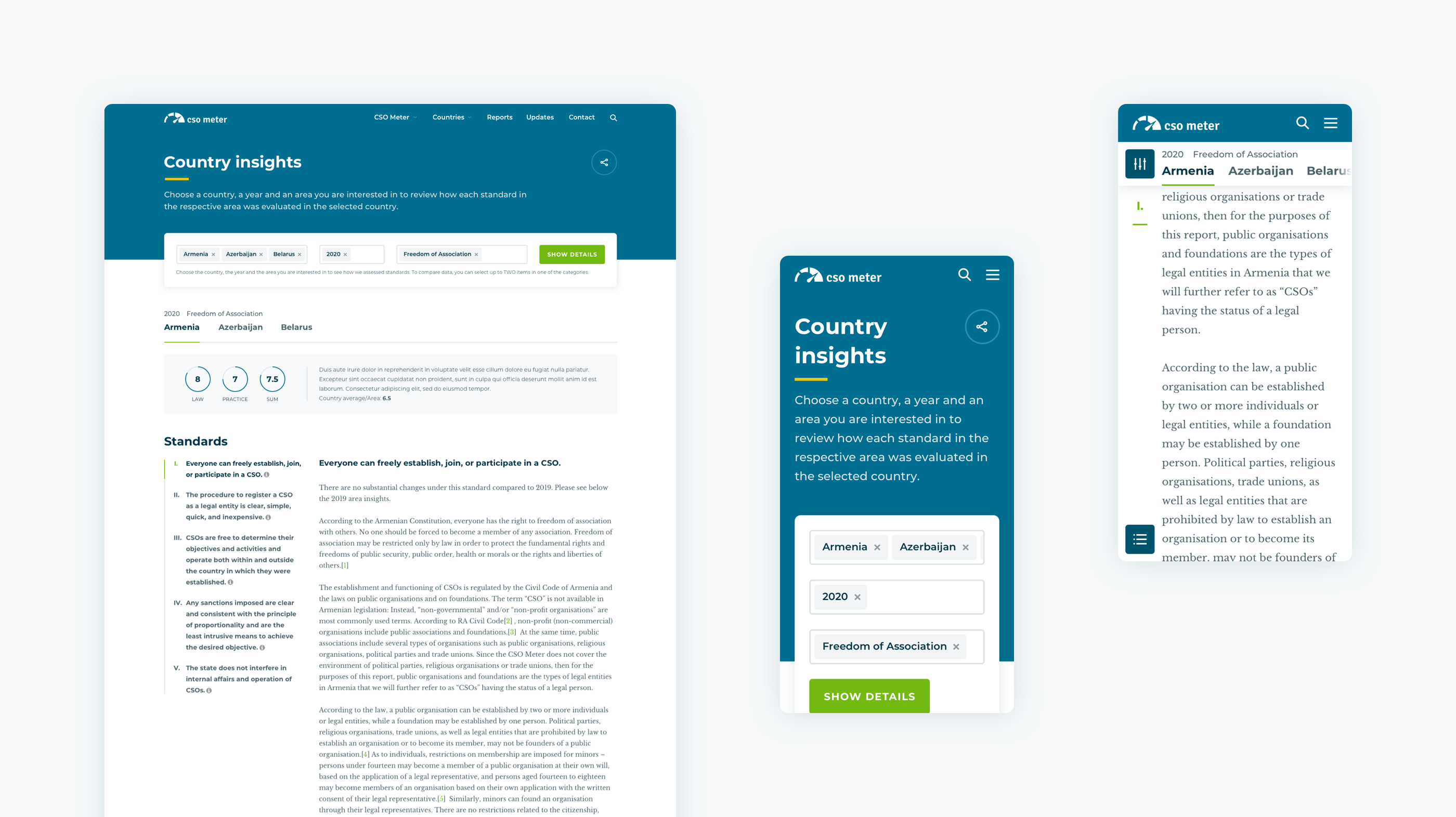 site screens