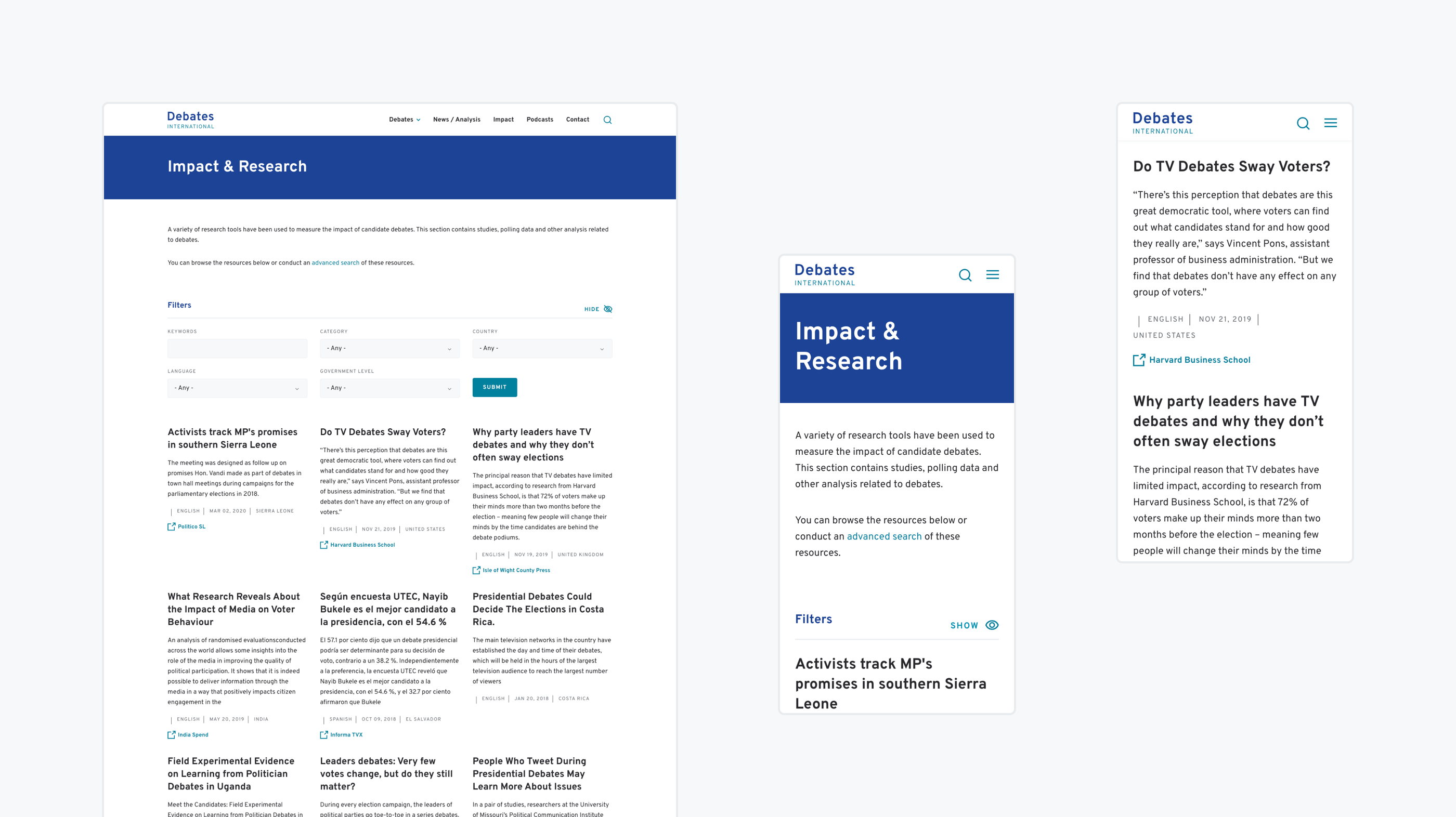 site screens
