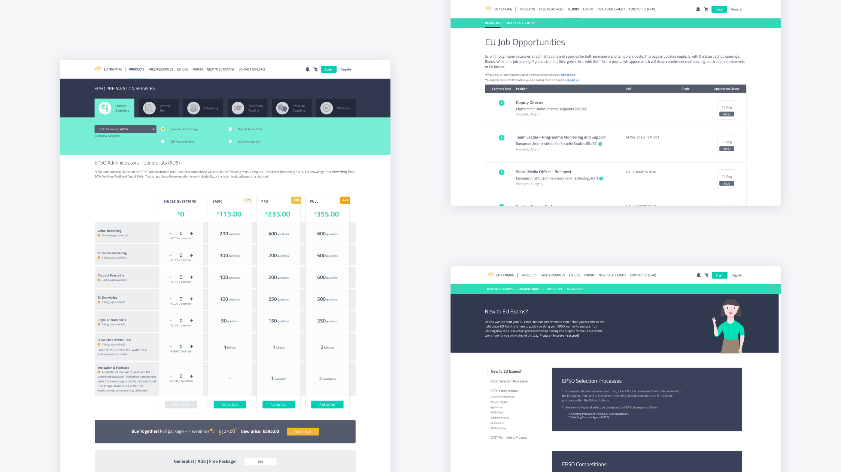 site screens