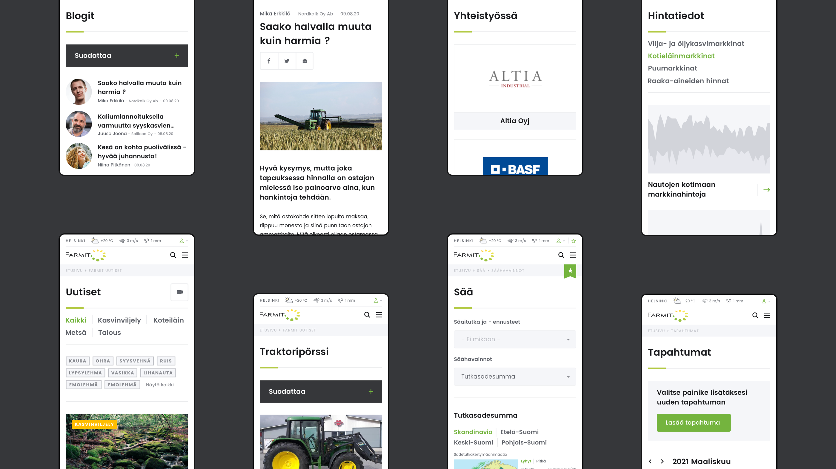 site screens