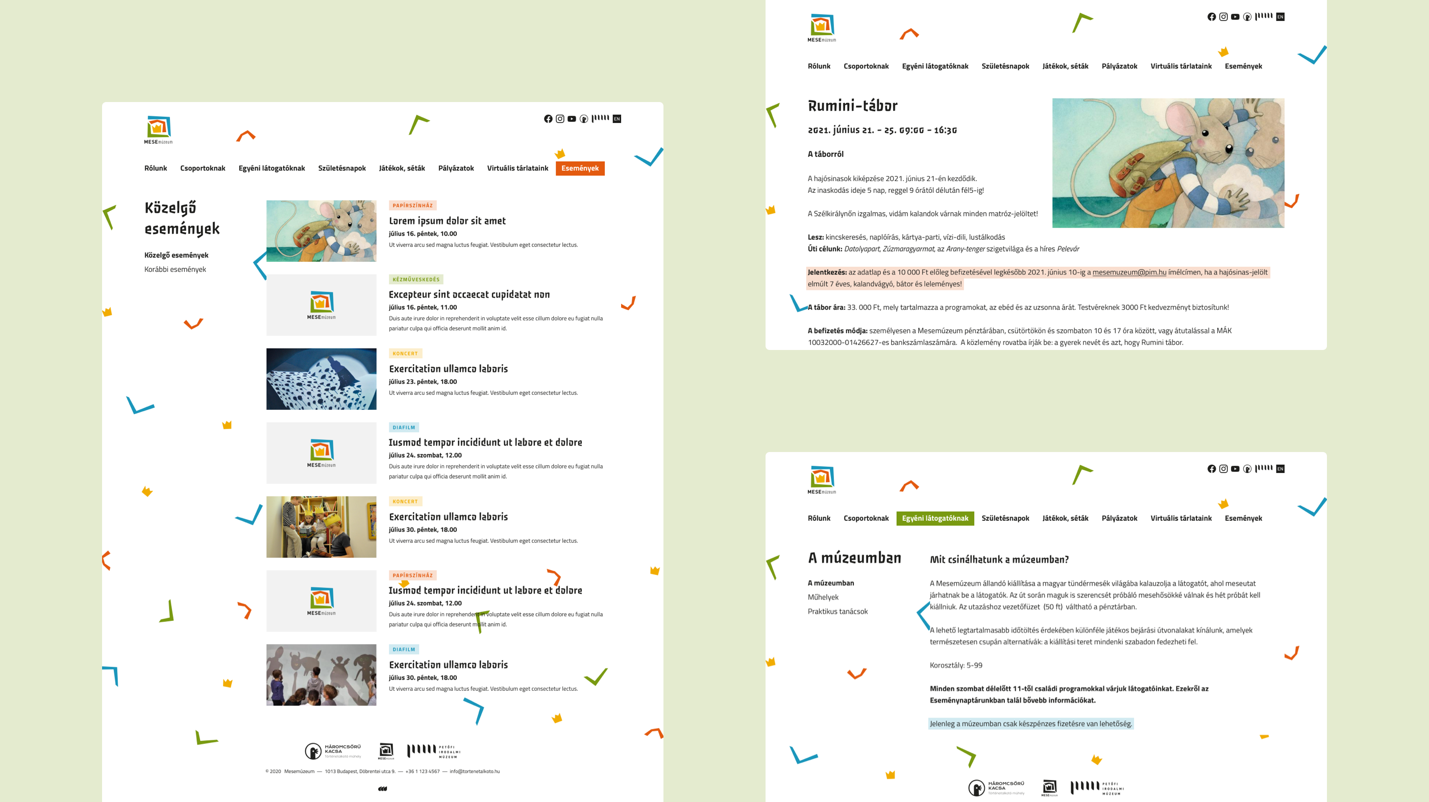 site screens
