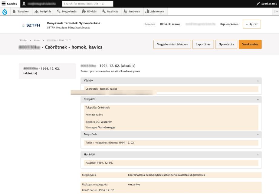 hiányzó irat oldala